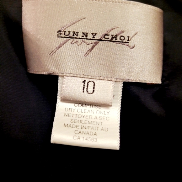 Sunny Choi 100% Silk Ruffled Chiffon Dress - Picture 4 of 5